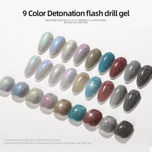 JTING Esmalte de Uñas en Gel con Diamantes Disco de 9 Colores, Gel Brillante Reflectante, Marca Privada, Efecto Destello Intenso, Gel UV Brillante - Product Image 3