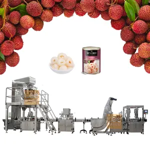 Automatic Cans Fruit Filling Machine Canned Litchi Cherry Peach Pineapple Canned Weighing Packing Machine
