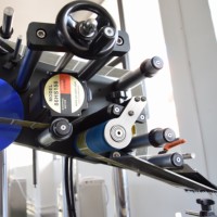 Wegwerp Plastic Doos Top Labelmachine Plat Oppervlak Sticker Plak Applicator Fruit