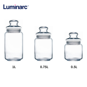 Verres <span class=keywords><strong>Luminarc</strong></span> 0,5L 0,75L 1L16 oz Pots <span class=keywords><strong>en</strong></span> <span class=keywords><strong>verre</strong></span> <span class=keywords><strong>avec</strong></span> couvercles Épices de cuisine Pot à fruits secs - Product Image 6