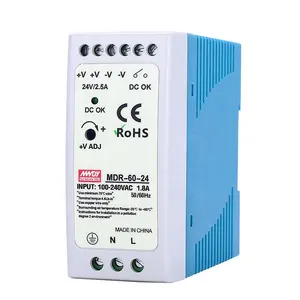 MDR Din rail series switching power supply 20W-60W-100W 12V 5a AC to DC industrial control