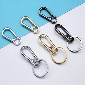 Bán buôn ngoài trời Kim Loại Carabiner Keychain an toàn Snap hook Organizer DIY phụ kiện khóa Clip vòng chìa khóa nhắm mục tiêu khán giả - Product Image 1