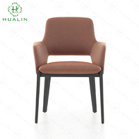 HUALIN Chaise de salle à manger en bois massif de style moderne minimaliste pour restaurant, hôtel et café Chaise douce et confortable