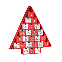 Calendrier de l'Avent personnalisé OMT avec boîte cadeau mystère, finition mate et gaufrage, matériaux recyclés