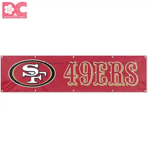 China Factory Wholesales custom ODM San Francisco 49ers Flag 2x8 ft ODM Banner