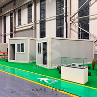 Maison conteneur pliable à montage rapide et peu encombrante, pièce mobile préfabriquée pour abri d'urgence