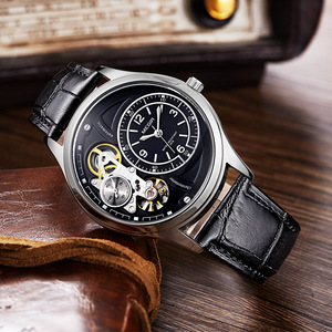Reloj de pulsera para hombre, diseño esqueleto, resistente al agua, moderno, de cuarzo - Product Image 1