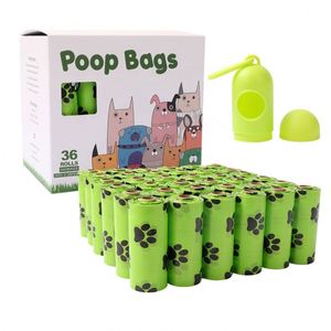 36 rouleaux de sacs à crottes pour chien les mieux notés, sacs à crottes biodégradables avec porte-sacs à crottes personnalisés pour chiens - Product Image 1