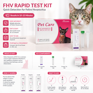 Kits de Prueba de Antígeno del Virus del Herpes Felino Tipo 1 de Alta Precisión <span class=keywords><strong>para</strong></span> Veterinaria FHV - Product Image 1