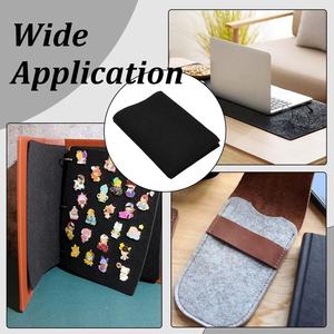 Custom Logo Rectangle <b>Felt</b> Eco-Friendly Customizable Size Dining Table Placemats Coasters Cutlery Bag Set - Product Image 5