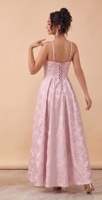 Robes de Soirée Jacquard pour Invitées de Mariage, Robes Longues en Satin pour Femmes, Robes de Bal Personnalisées Longueur Ras du Sol, Robes Formelles pour Occasions Spéciales