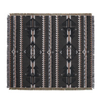 Plaid tissé bohème avec pompons pour lit et canapé, tapisserie jacquard géométrique ethnique, couverture décorative pour la maison et l'hôtel