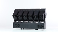 Barre de projecteurs mobiles IP65 400W 6*60W LED RGBW CRI≥90 avec zoom, faisceau et wash pour événements extérieurs, théâtre et concerts