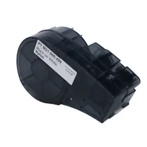 PUTY Kompatible Brady M21-750-499 Nylon Industrie etiketten Patrone Schwarz auf Weiß für Bmp21 Plus Bmp21 Lab Label Drucker