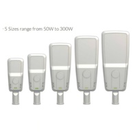 Lampadaire LED intelligent argenté avec détecteur de mouvement, étanche IP66, AC, garantie 5 ans, conception modulaire pour les routes municipales, ville intelligente