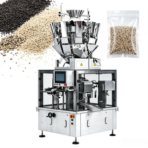 Machine d'emballage de sachets à fermeture éclair pour graines, grains de café, noix de cajou, pistaches, raisins secs, fruits secs et aliments - Product Image 1