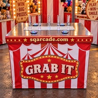 Machine de jeu interactive personnalisée Carnival Grab It Game pour la location d'événements, les fêtes, l'activation de marque et les attractions FEC