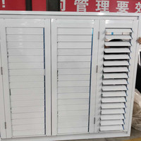 Fenêtre pliante en alliage d'aluminium avec stores intégrés, double vitrage, insonorisation, isolation thermique, pliage en deux, norme énergétique européenne