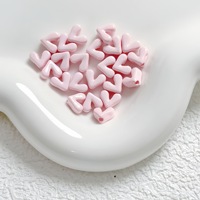 Perles en acrylique en forme de cœur, mignonnes et polyvalentes, à trou droit, pour accessoires de chaîne de téléphone portable DIY