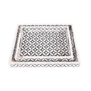 Lujo Moderno Hermoso Nuevo Producto Madre de Perla Seashell Bandeja Homeware Artesanía - Product Image 4