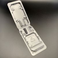 Boîtes d'emballage en plastique jetables recyclables PET Intel AMD 12 & 13th CPU Tray Container Square Pattern Protective Clamshell CPU Packaging