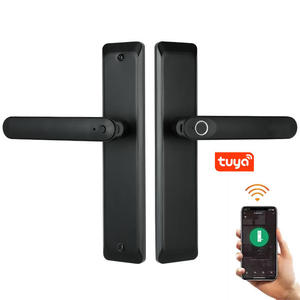 Aien Vàng-Màu Nhà Thông Minh Brass Khóa Cửa Điện Xử Lý Tuya Sinh Học Gỗ Nhôm Thép Wifi Ứng Dụng Kết Nối Đám Mây Lưu Trữ Dữ Liệu - Product Image 1