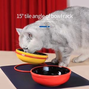 ชามใส่อาหารเซรามิกสำหรับสัตว์เลี้ยงแสนน่ารักชามใส่น้ำสำหรับสุนัขและแมว - Product Image 3