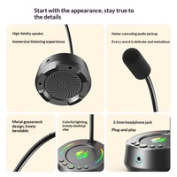 Microphone à condensateur USB filaire SADA MK03 transfrontalier pour cours en ligne, diffusion en direct, réduction du bruit et surveillance en temps réel