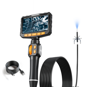 Endoscope industriel avec écran, 6 LED, 6 mm, HD, écran 5 pouces, câble flexible, essentiel pour l'entretien automobile, pour les réparateurs, boroscope - Product Image 1