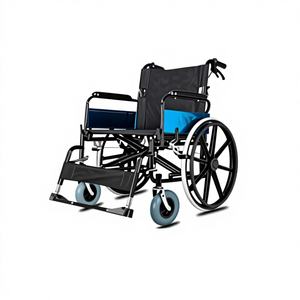 Fauteuil roulant manuel léger et portable certifié CE, pliable, en acier, design scooter, adapté aux personnes âgées, produit national - Product Image 1