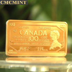 Yüksek kaliteli 1 oz 999 ince bakır $100 kanadalı fatura Bar sikke en iyi fiyat ile - Product Image 2