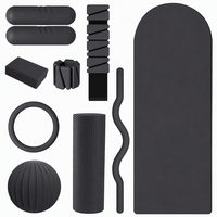 Anneau de fitness lesté en silicone, surface lisse, pour yoga, 5 et 10 livres, revêtement en silicone