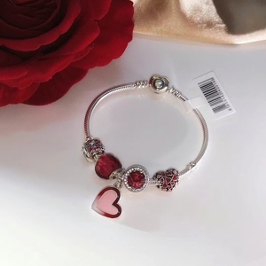 Nouveau Bracelet Femme Perles Grande Roue Charmante 2026, Bracelet Pendentif Arc-en-ciel Double Couleur Amour DIY, Vente en Gros Fabricant - Product Image 3