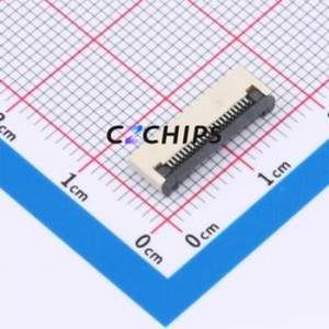 XW0520012-220R-001 FFC/FPC Connector SMD,P=0.5mm,Horizontal Mount Connector Flip Cover Type Bottom Contact 22P 0.5mm - Product Image 1