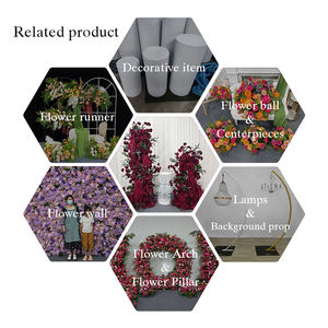 Arco de Rosas Artificiales de Seda en Cascada Color Borgoña, Decoración Realista y Lujosa para Bodas, Regreso a Clases y Eventos - Product Image 5