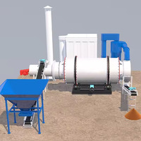 Séchoir rotatif triple cylindre OEM personnalisé 10-30T/H, équipement industriel robuste pour le séchage du sable de silice