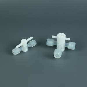 วาล์วหยุดแบบแมนนวล 2 ทาง PFA สำหรับท่อขนาด 1/4 นิ้ว ระบบจ่ายของเหลวที่มีความเป็นกรด ทนการกัดกร่อน ความบริสุทธิ์สูง ทนอุณหภูมิสูง สำหรับงาน OEM - Product Image 5