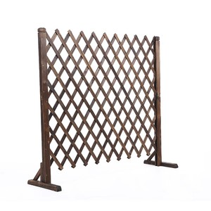 SHENGCHENG - Valla Expandible de Madera para Exteriores, Decorativa, Ligera y Compacta, Tipo Acordeón - Product Image 1