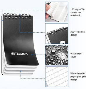 <b>Small</b> A5 Hardcover Leather Waterproof Journal <b>Notebook</b> with Lined Pages Gift Option for Outdoor Use - Product Image 4