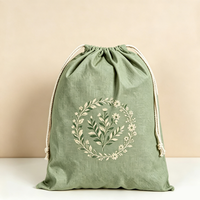 Pochette à cordon personnalisée en toile écologique et recyclable, réutilisable, résistante à la poussière, à motif de dessin animé, pour emballage cadeau multi-usages