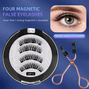 Cils magnétiques Fox Eye les plus vendus, aimants naturels, faux cils magnétiques 3D sans colle avec clip magnétique pour cils - Product Image 5
