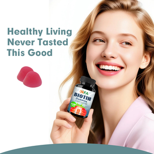 Personalización de fábrica Biotina natural 10000mcg Suplemento Gomitas de biotina sin gluten Soporte Energía celular normal - Product Image 4