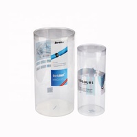 Emballage personnalisé en tube cylindrique transparent en PET PVC, boîte en tube plastique rond transparent pour jouets, cadeaux, cosmétiques, emballage alimentaire