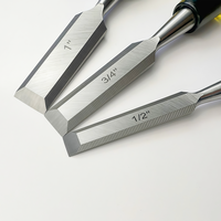 Ciseaux à bois en acier au chrome-vanadium transparent jaune de 1225 mm avec poignée traversante, ensemble de trois pièces, manches en plastique, modèle 033