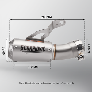 Silenciador de escape de motocicleta modificado 2019-2024 para <span class=keywords><strong>S1000R</strong></span>, nueva condición, deslizamiento medio en tubería utilizada para 2022-2023 - Product Image 3
