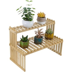 Passing On <b>The</b> <b>Kingdom</b> Solid Wood Double Layer Shelf 41.9 X 21.1 X 30.5 Cm Desk Organizer Modern Simple Storage Rack - Product Image 4