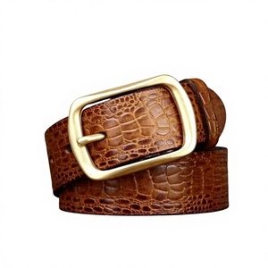 BS INTERNATIONAL Handmade Luxury Men's Vintage Waterproof Steel Eco-Friendly <b>Cow</b> Hide Heavy Duty Pin Buckle Rectangular Belt - Product Image 5