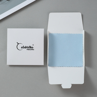 Tissu en microfibre suédé personnalisé en gros pour le nettoyage et le polissage des bijoux, disponible en argent sterling et en or