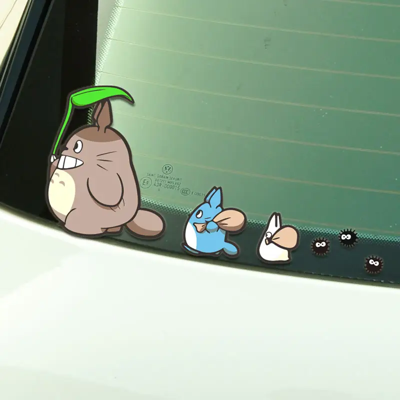 For Tonari No Totoro Car Stickers Styling Anime Comics Hellaflush Auto Window Decals Vinyl Windshield Accessories