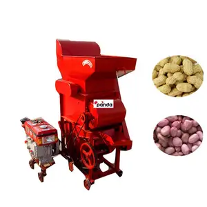 Movable peanut sheller machine, diesel groundnut shelling machine, peanut thresher and husker